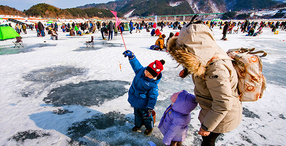 재미천국인제 빙어축제 사진 사진
